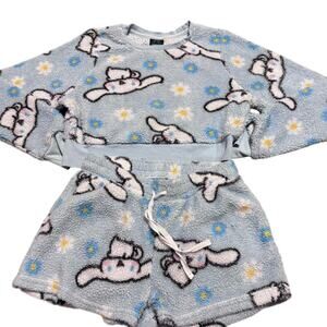 Sanrio Cinnamoroll Sherpa Fleece Pajama Set, Medium, Hot Topic